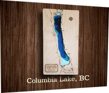 Load image into Gallery viewer, Laser cut Lake Depth Maps (Alberta, Saskatchewan, and BC)