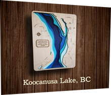 Load image into Gallery viewer, Laser cut Lake Depth Maps (Alberta, Saskatchewan, and BC)