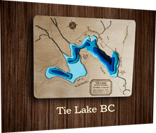 Load image into Gallery viewer, Laser cut Lake Depth Maps (Alberta, Saskatchewan, and BC)