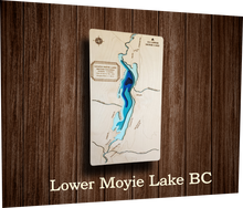Load image into Gallery viewer, Laser cut Lake Depth Maps (Alberta, Saskatchewan, and BC)
