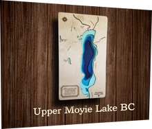 Load image into Gallery viewer, Laser cut Lake Depth Maps (Alberta, Saskatchewan, and BC)
